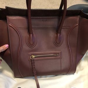 Celine medium calfskin phantom burgundy -SOLD